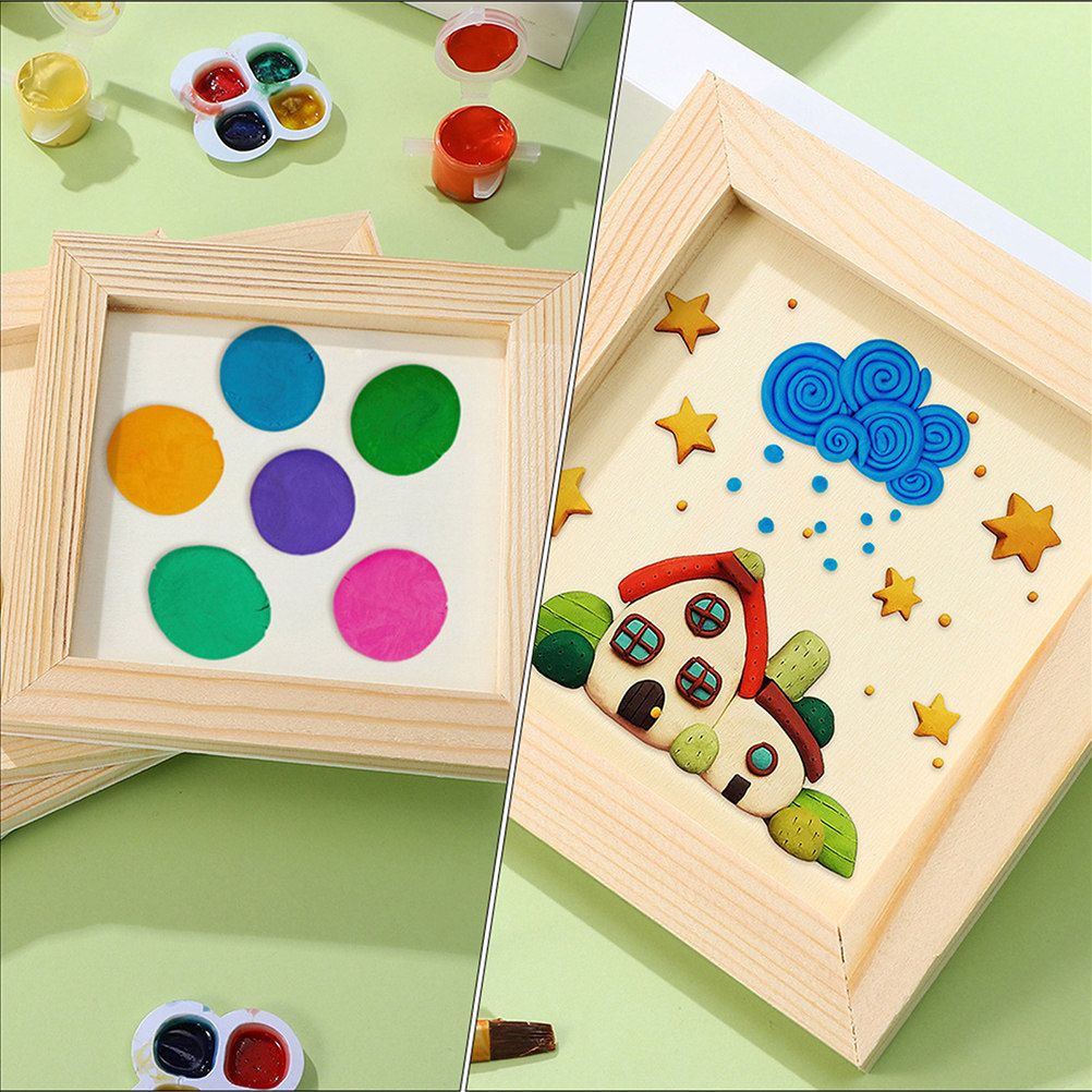 กรอบรูปไม้เนื้อแข็ง 6 ชิ้น สำห - Art And Craft For Nursery บทวิจารณ์และราคา